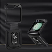 Samsung Galaxy Z Flip 6 Kılıf Yüzüklü Zırh Tank Vega - 8