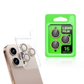 Apple iPhone 16 Pro Kamera Lens Koruyucu Çerçeveli Koruyucu CL-07 - 6