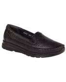 Forelli Eterna-G 29413 Kadın Siyah Comfort Deri Casual Ayakkabı - 2