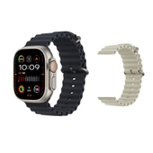 HK9 ULTRA 2 MAX 49MM AMOLED EKRAN 2024 SERİ SİYAH VE GÜMÜŞ KASA - 2