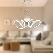 TT Aydınlatma TT330-1TPL-BY  Zambak Modeli Mat Beyaz Tek Toplu 3 Renk Modüllü Ledli Avize thumbnail 3