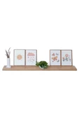 yankı-byeg 100 Cm Safir Meşe Mdf Uçan Duvar Rafı Gizli Bağlantı Kitaplık - 1