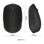 Logitech M171 Siyah Kablosuz Mouse 910-004424 - 3