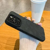 Lüks Suni Deri Mat iPhone 14 Pro Max Kılıfı - Yumuşak Şok Emici - 1
