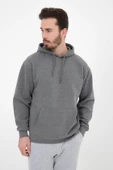 Erkek Kapüşonlu Sweat Antrasit - 1