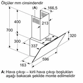 Bosch DWK64PJ60T Siyah Duvar Tipi Ankastre Davlumbaz - 6