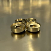 EV OFİS RESTORAN CAFE METAL KÜLLÜK KAPAKLI 4 LÜ GOLD - 1