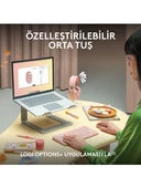 logitech M350 Pebble Sessiz Kablosuz Kompakt Mouse Pembe - 4