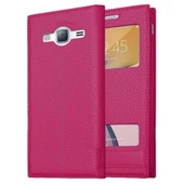 Samsung Galaxy J3 Uyumlu Pencereli Kapaklı Magnum Kılıf thumbnail 4