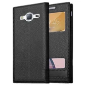 Samsung Galaxy J3 Uyumlu Pencereli Kapaklı Magnum Kılıf thumbnail 1