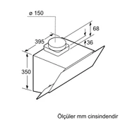 Bosch DWK65AJ80R Duvar Tipi Davlumbaz - 6