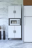 ESMOPA MOBİLYA Çok Amaçlı Dolap, Fırın, Kiler, Banyo, Balkon Dolap (BÜYÜK BOY FIRIN KABİNİ) - 2