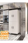 ESMOPA MOBİLYA Çok Amaçlı Dolap, Kiler dolabı, Fırın dolabı, Mikro dalga dolap, Banyo dolap, Ayakkabılık, Balkon Do - 1