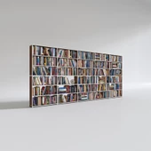 Kenzlife kitaplık süper ga cvz 180*400*19 6 katlı 5 bölme çift bölme opsiyonlu ofis mutfak banyo dolabı arkalıksız thumbnail 2