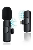 The Wlue iPhone Girişli Telefon Uyumlu Kablosuz Mikrofon Bluetooth Röportaj  - Yayıncı - Yaka Mikrofonu - 1