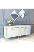 ESMOPA MOBİLYA Elite 180 Beyaz-gold Konsol - 1