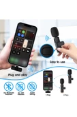 The Wlue iPhone Girişli Telefon Uyumlu Kablosuz Mikrofon Bluetooth Röportaj  - Yayıncı - Yaka Mikrofonu - 7
