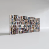 Kenzlife kitaplık süper ga crd 180*400*19 6 katlı 5 bölme çift bölme opsiyonlu ofis mutfak banyo dolabı arkalıksız thumbnail 2