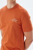 Koton Slogan Baskılı Tişört Bisiklet Yaka Kısa Kollu Pamuklu - 5