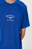 Koton Slogan Baskılı Tişört Kısa Kollu Bisiklet Yaka Pamuklu - 5