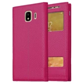 Samsung Galaxy J4 J400 Uyumlu Pencereli Kapaklı Magnum Kılıf thumbnail 5