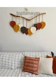 Makrome Duvar Süsü Yaprak Dekoratif Hediyelik - 1