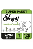 Sleepy Çocuk Bezi 2li Naturel 1 Numara 2-5 Kg 128 Adet - 1