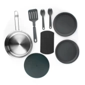The All-In-One Fry Pan Set - Çelik Kızartma Tava Seti (9 Parça)  .94L  32oz thumbnail 5