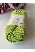 Fıstık Yeşili Amigurumi Ve Punch (panç) Ipi %100 Pamuk Natürel Koton - 2