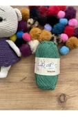 %100 Pamuk Punch (panç) Ve Amigurumi Ipi Çam Yeşili - 1