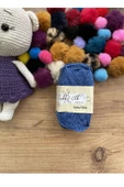%100 Pamuk Punch (panç) Ve Amigurumi Ipi Saks Mavi - 1
