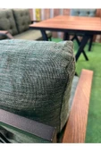 Kavacık 2+2+1+1 + Masa Yeşil Renk Balkon, Bahçe Mobilyası, Masalı Mutfak Takımı - 3