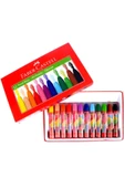 Faber-castell Mercanlı Kurşun Kalem Kırmızı Kalem Ve 12 Li Kuru Sulu Keçeli Pastel Boya - 5