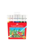 Faber-castell Mercanlı Kurşun Kalem Kırmızı Kalem Ve 12 Li Kuru Sulu Keçeli Pastel Boya - 2