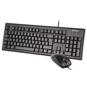 A4 Tech KM-72620D Siyah Kablolu Klavye Mouse Set thumbnail 3