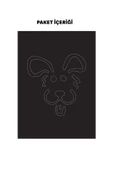 Köpek Desenli Araç Sticker 21x29 cm, Oto Sticker, Araba Sticker - 3