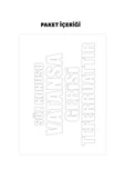 Beyaz Söz Konusu Vatansa Gerisi Teferruattır Araç Sticker 21x29 cm, Oto Sticker, Araba Sticker - 3
