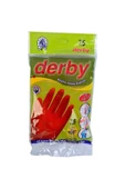 HOMATRADE **(3Adet)** Derby 8No Kırmızı Bulaşık Eldiveni Bx30 Kl150| New Year - 1