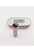 CLİPPER Metal Gökkuşağı Renkli Çakmak Metal Kutulu - 2