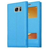 Samsung Galaxy S7 Uyumlu Pencereli Kapaklı Magnum Kılıf thumbnail 6