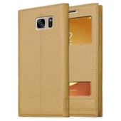 Samsung Galaxy S7 Uyumlu Pencereli Kapaklı Magnum Kılıf thumbnail 5