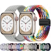 Apple Watch 44/45/46/49mm Kordon Magnet Örgü Strap 2/3/4/5/6/se/7/8/9/10/11/ultra - 1