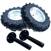 bluebee 5.00x12 Lastik + 27x250mm Mil + 4inç Jant dahil Çapa Makinesi Teker Takımı - 1