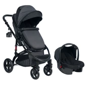 VaVbaby EliteCruise Travel Sistem Lüks Bebek Arabası Konforlu Seyahat Sistem Puset Katlanabilir Füme - 1