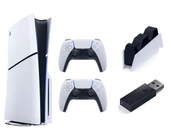 Sony PlayStation 5 Slim CD Edition 2 TB + Kablosuz Çift Konsol + Dualsense Şarj İstasyonu + PlayStation Link - (Resmi Distribütör Garantili) - 1