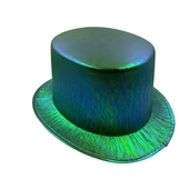 Yeşil Lüks Helogramlı Sihirbaz Şapka 28x15 cm - 1