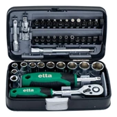 Elta 1/4" Altıköşe Cırcırlı Lokma Anahtar ve Bits Uç Seti 38 Parça - 4