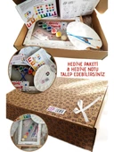 Ahtopot Çocuk Ressam Seti 20 x 30 cm Ön Çizimli Tuval 2 Adet Fırça Palet Boyalar ve Şövale - 4