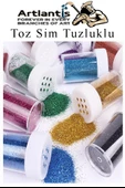 Açık Sarı Toz Sim Tuzluklu 7 gr 3 Adet Renkli Toz Sim Epoksi Reçine Okul Etkinlik Dekarasyon Slime - 3