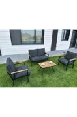 Dekoroom'S Duru 2-1-1- Sehpa Hediyeli , Bahçe Balkon Mobilyası ,Çay Seti , Oturma Grubu , Cafe Proje - 2